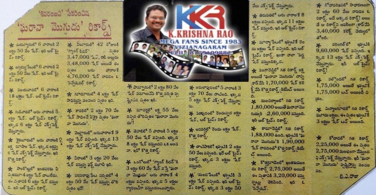krishna rao (@krishna79910522) on Twitter photo #MegastarChiranjeevi
#Gharana Records
#Mega Memories
#The Emperor of TFI for ever
.<a href="/KChiruTweets/">Chiranjeevi Konidela</a>
<a href="/Deepu0124/">chiranjeevi tharvathe yevarayina</a> <a href="/Amarnath_555/">AMAR.CHIRU</a>
<a href="/Gowtham__JSP/">𝙺𝙰𝙺𝙸𝙽𝙰𝙳𝙰 𝙼𝙴𝙶𝙰 𝙳𝙴𝚅𝙾𝚃𝙴𝙴</a> <a href="/SuryaKonidela/">Team Chiru Vijayawada</a>
<a href="/MEGASTA2208/">GLOBAL 🌟 ®️©️</a> @PathinaSrinu
<a href="/Venki_Megafan/">Venki🏏🦁Megaforce</a> <a href="/MegaSupporters/">MEGA SUPPORTERS</a> #MegastarChiranjeevi
#Gharana Records
#Mega Memories
#The Emperor of TFI for ever
.<a href="/KChiruTweets/">Chiranjeevi Konidela</a>
<a href="/Deepu0124/">chiranjeevi tharvathe yevarayina</a> <a href="/Amarnath_555/">AMAR.CHIRU</a>
<a href="/Gowtham__JSP/">𝙺𝙰𝙺𝙸𝙽𝙰𝙳𝙰 𝙼𝙴𝙶𝙰 𝙳𝙴𝚅𝙾𝚃𝙴𝙴</a> <a href="/SuryaKonidela/">Team Chiru Vijayawada</a>
<a href="/MEGASTA2208/">GLOBAL 🌟 ®️©️</a> @PathinaSrinu
<a href="/Venki_Megafan/">Venki🏏🦁Megaforce</a> <a href="/MegaSupporters/">MEGA SUPPORTERS</a>