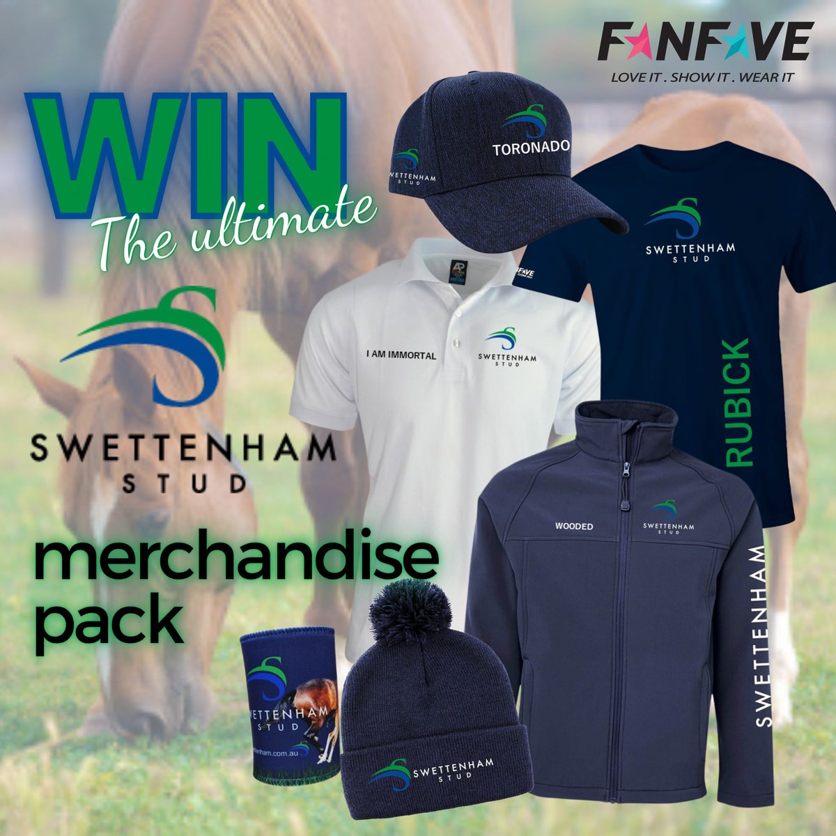 Win a Swettenham Stud prize pack, courtesy of our friends at FANFAVE ⭐️

Follow <a href="/SwettenhamStud/">Swettenham Stud</a>,
Follow @FanfaveA 
&amp;
Quote tweet telling us your favourite Swettenham Stud stallion and why!