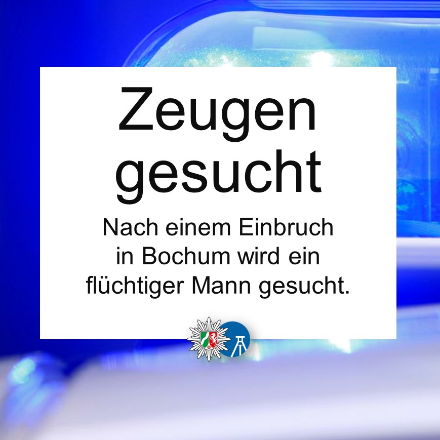 Polizei NRW BO (@polizei_nrw_bo) on Twitter photo Nach einem Wohnungseinbruch am Montagabend, 7. August, in #Bochum #Langendreer hat die #Polizei einen Tatverdächtigen festgenommen. Nach einem weiteren Täter wird noch gefahndet.
▶ #Hinweise an 0234 909-4135 oder -4441 
▶ fcld.ly/dmm3lka Nach einem Wohnungseinbruch am Montagabend, 7. August, in #Bochum #Langendreer hat die #Polizei einen Tatverdächtigen festgenommen. Nach einem weiteren Täter wird noch gefahndet.
▶ #Hinweise an 0234 909-4135 oder -4441 
▶ fcld.ly/dmm3lka