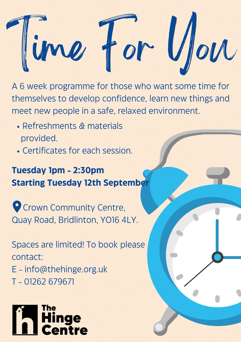 The Hinge Centre Ltd tweet media