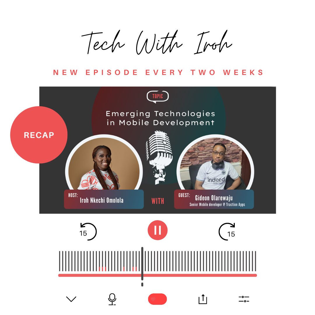 TechwithIroh's tweet image. Hello there!!!

Have you listened to our podcasts from last month? 

See link in bio to listen 😊

#TechWithIroh
#technetwork
#technologyinnovation
#TechTalks 
#Tech