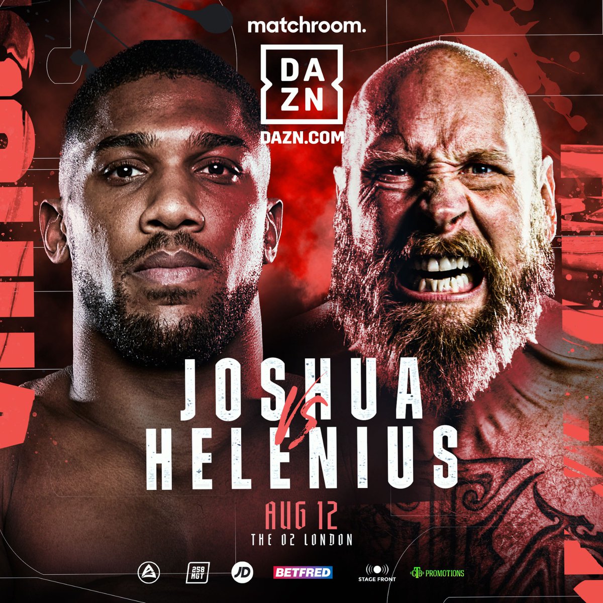 𝐂𝐎𝐍𝐅𝐈𝐑𝐌𝐄𝐃: <a href="/anthonyjoshua/">Anthony Joshua</a> will now fight The Nordic Nightmare Robert Helenius this Saturday at The O2!

The full undercard takes place as originally planned... 

Don't miss all the action live on <a href="/DAZNBoxing/">DAZN Boxing</a> 👊

#JoshuaHelenius