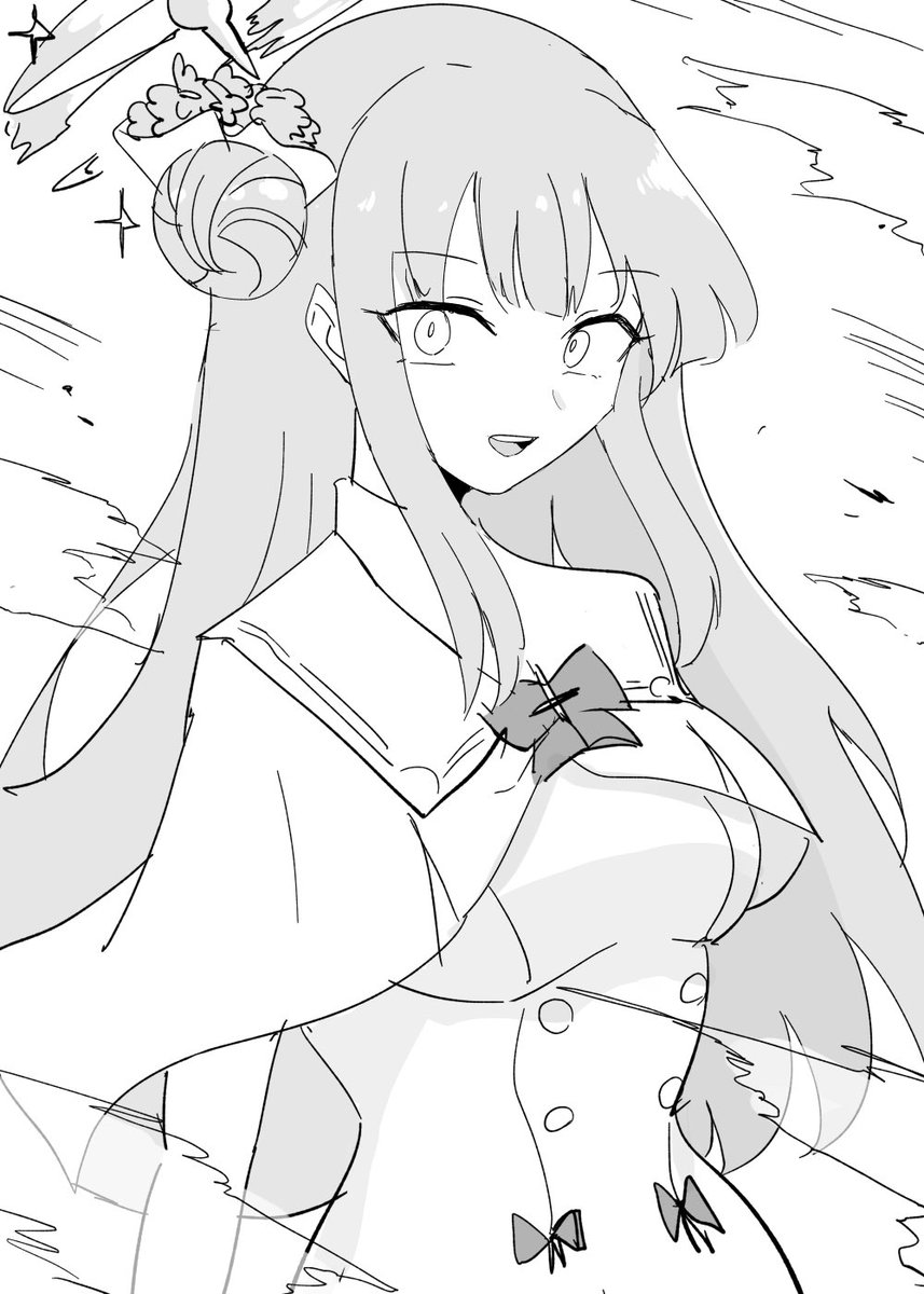 可愛い聖園ミカちゃんも好きだけど、キヴォトス最強候補のミカちゃんも好き……という絵
