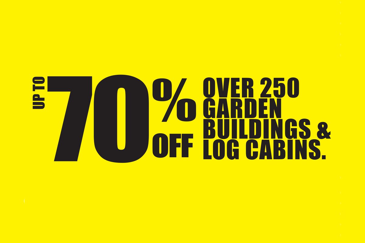 SkinnersSheds's tweet photo. Our Big Summer Blitz ex-display sale is now on. Get up to 70% off a huge range of ex-buildings across our show sites. View our latest stock here - https://t.co/3c1TSonSwU #discountsheds #gardenbuildings #sale https://t.co/7zmhLkBlAp