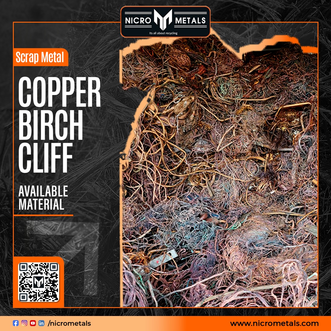 We're excited to showcase our latest addition - premium quality scrap copper Birch Cliff.

#NicroMetals #MetalRecycling #SustainableSolutions #ScrapToGold #BirchCliffCopper #EcoFriendly #ReduceReuseRecycle #GreenRevolution #CircularEconomy #TransformingWaste #InnovationInMetal