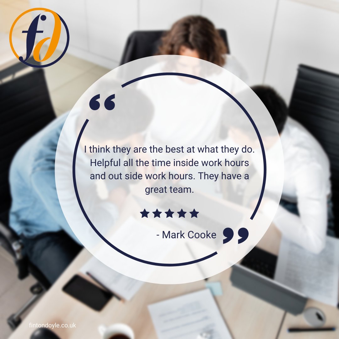 If you need quality accounting advice, get in touch with our friendly team!

Contact via our website: fintondoyle.co.uk/contact/