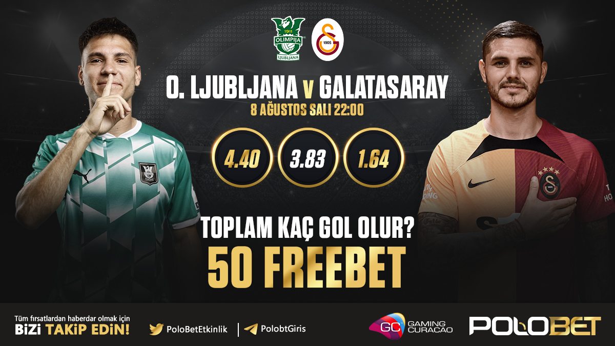 PoloBetEtkinlik's tweet photo. 🎉ETKİNLİK ZAMANI !
🕙MAÇ SAATİ: 22.00
#O.LJUBLJANA 🆚 #GALATASARAY
👍Sonucu bil
📱Twitter Sayfamızı Takip et
🩵Twitter gönderimizi beğenip RT yap 
👨‍👩‍👦5 arkadaşınızı twitter etkinlik gönderimizin altına etiketlemelisiniz!

POLOBET’de HEMEN OYNA!
https://t.co/rYzCZ8uXn0 https://t.co/8RT3qxsFN8