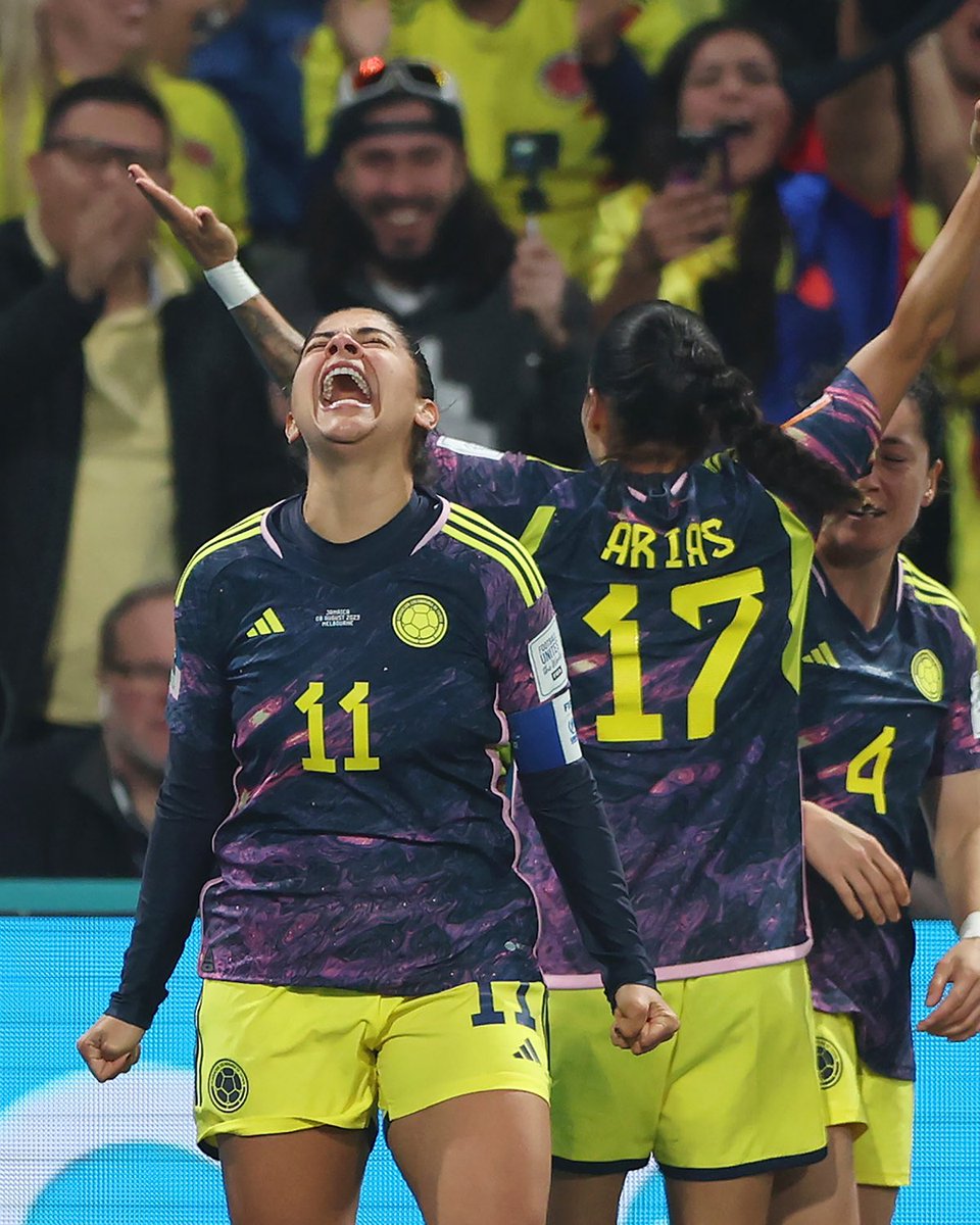VolcanicasRev's tweet photo. ⚽️ GOOOOOOOOOOOL DE CATA USME !!! COLOMBIA 1 - JAMAICA 0 🇨🇴🇯🇲 Y CON UN PASO EN CUARTOS DE FINAL #WomensWorldCup #MundialFemenino #SíSíColombia https://t.co/BQiBSUNLnG