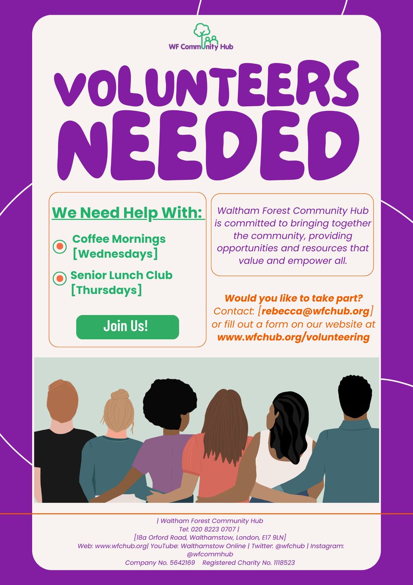 wfchub's tweet photo. 🌟Join Our Volunteer Team!🌟

Are you passionate about making a positive impact in your community? Do you want to be a part of meaningful projects that bring about real change?✨

Whether you're an experienced volunteer or just starting your journey, there's a place for you here. https://t.co/1epg1tBB9a