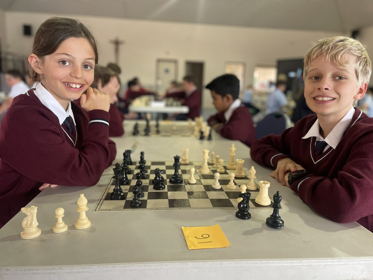 StThomasCPS's tweet photo. Checkmate! Our St Thomas’ chess champions went head-to-head in the thrilling Interschool Chess competition! Thanks to St Paul’s for hosting♟️🏆 #ChessCompetition #InterschoolChallenge #BrainPower #smallschoolBIGopportunities #educatingforthefuture #stthomasprimaryschool #cewa https://t.co/cQ8uYdMkZJ