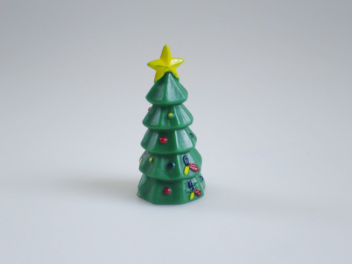 Teeny Tiny Dollhouse Christmas Tree, Vintage Plastic Miniature Tree tuppu.net/702c8685 #EtsyteamUnity #SMILEttCIJ #SMILEtt23 #CIJ
