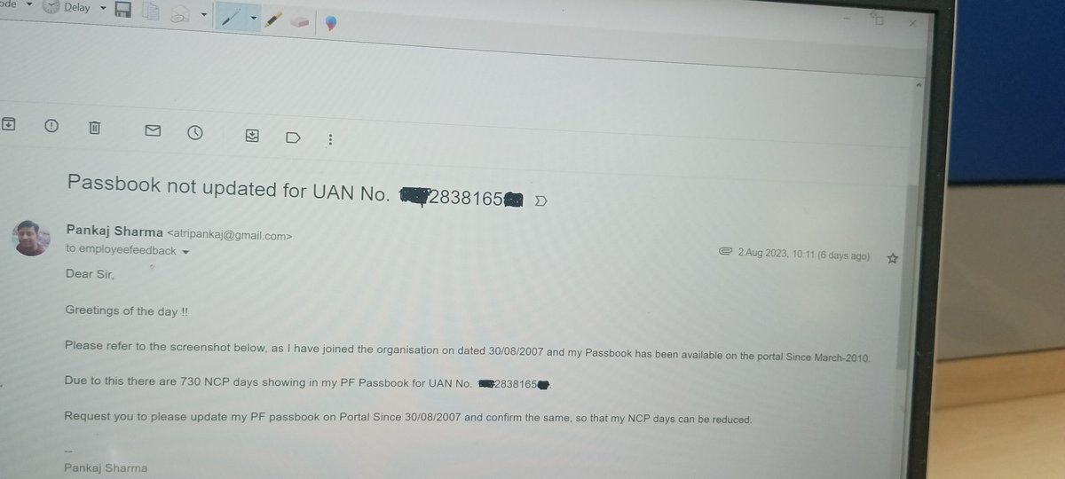atripankaj's tweet photo. Sir, even epfigms. Gov. In portal also not resolving the greviance. Photos enclosed here with. Please help as your portal disposes of greviance without resolution. @socialepfo @EpfoHelp @PMOIndia https://t.co/PIEDxVYjT1