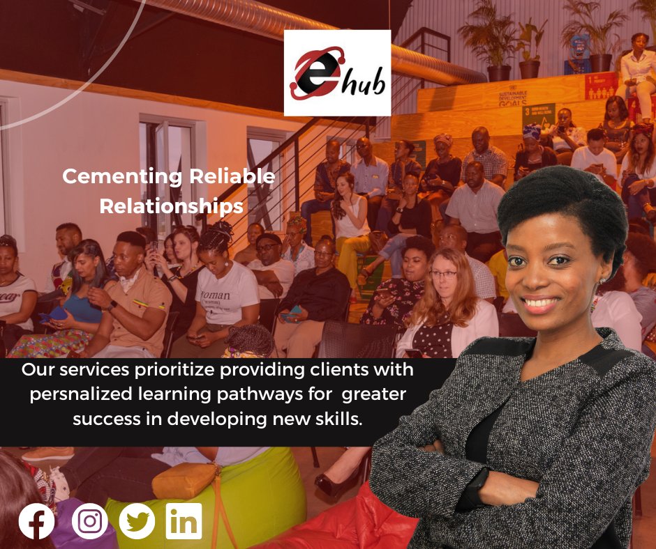 The eHub prides itself in providing a customized learning experience, where clients are more engaged and motivated, leading to greater successs in developing new skills.

#traininganddevelopment #entrepreneurship #Business #EHub #intrapreneurs