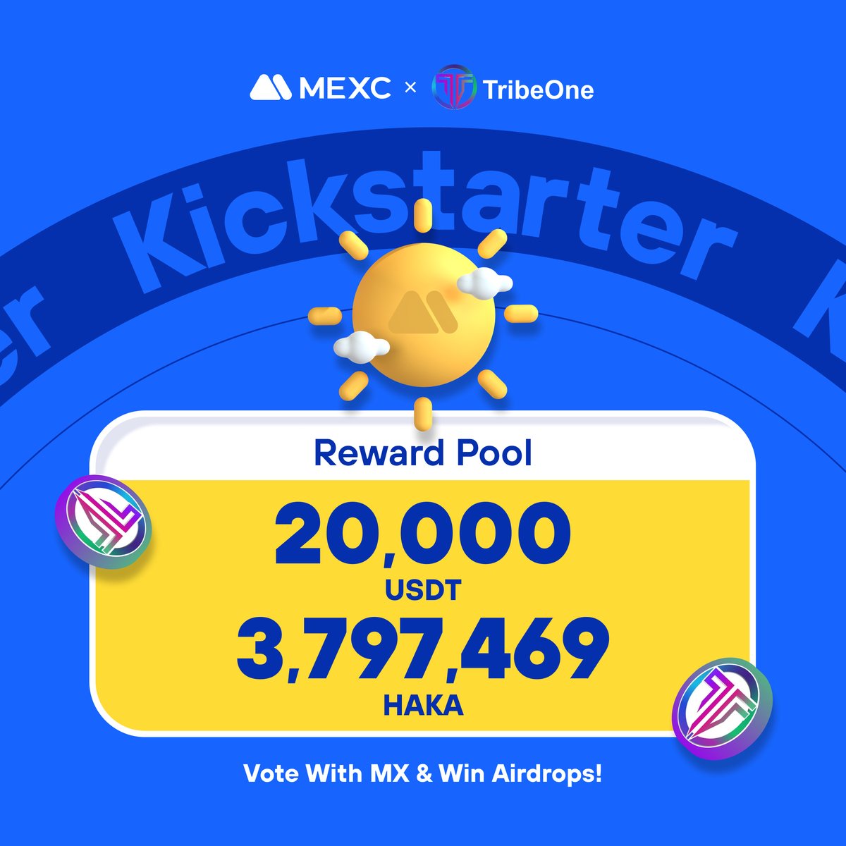.<a href="/tribeonedefi/">$HAKA TribeOne</a>, the first-ever NFT lending platform is coming to #MEXCKickstarter 🚀

💰Vote with $MX to share 3,797,469 $HAKA + 20,000 $USDT airdrops
📈 HAKA/USDT listing: 12:00 Aug 9 (UTC)

Details: mexc.com/en-US/support/…