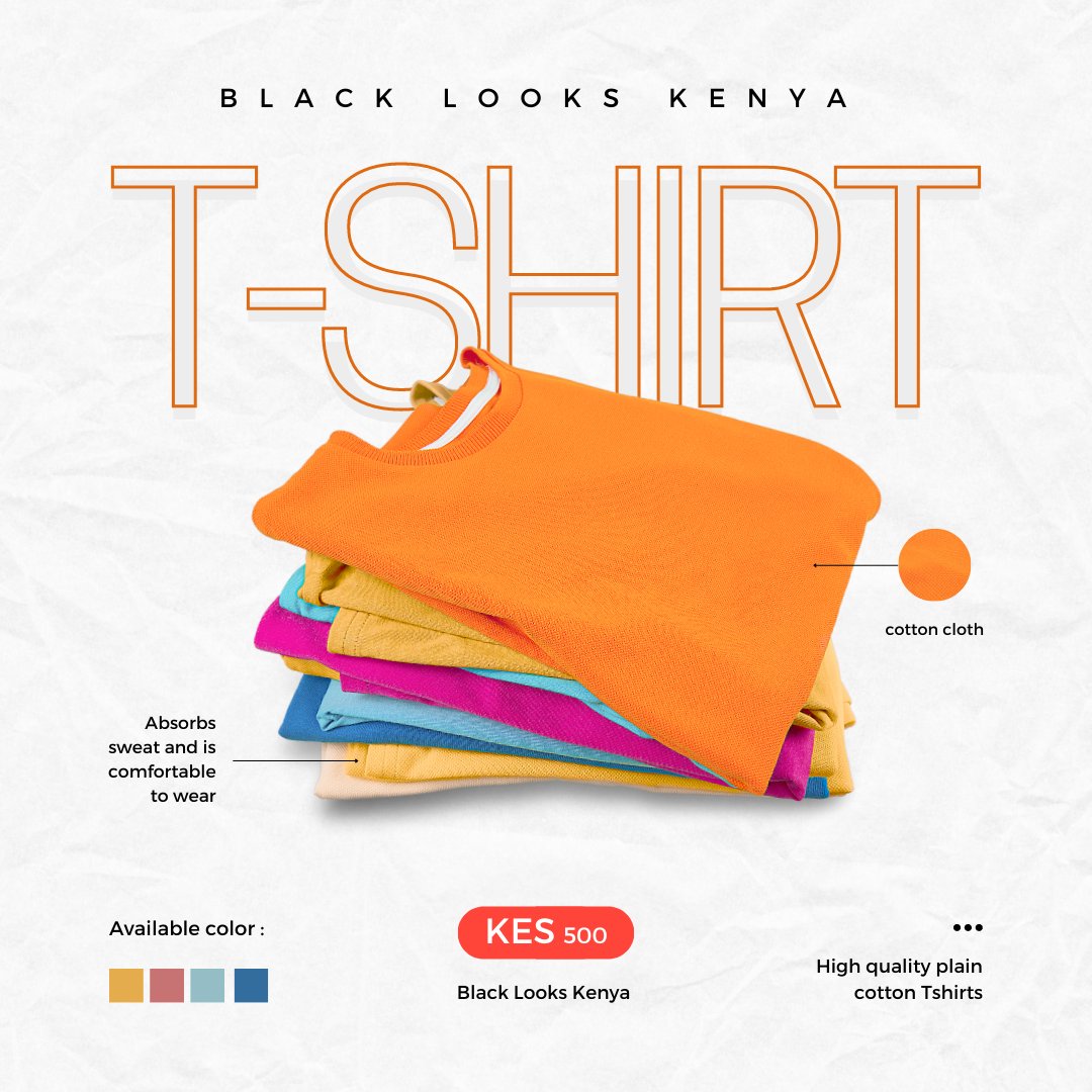 Elevate your style with our plain Tshirts at KES 500 each! Upgrade to a branded tee for just KES 700. Slide into our DMs to snag these deals and refresh your wardrobe with elegance. Limited stock, act fast! ⏳👕 #FashionUpgrade #StyleSavings
