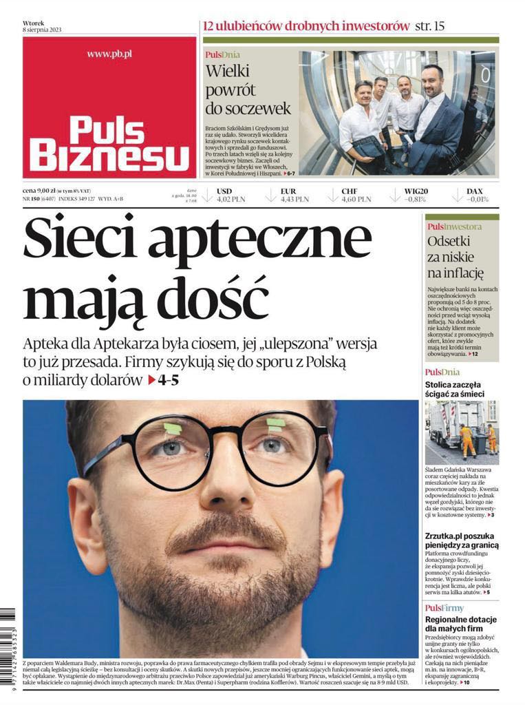 PracodawcyRP's tweet photo. Duże sieci #aptek z zagranicznym kapitałem alarmują: zaostrzenie przepisów #AdA2.0 nad którymi pracuje @KancelariaSejmu skończy się arbitrażem. Roszczenia mogą sięgnąć miliardów dolarów. Więcej w @puls_biznesu 👇

https://t.co/fr2YDh4gmC https://t.co/SMiIKfJepG