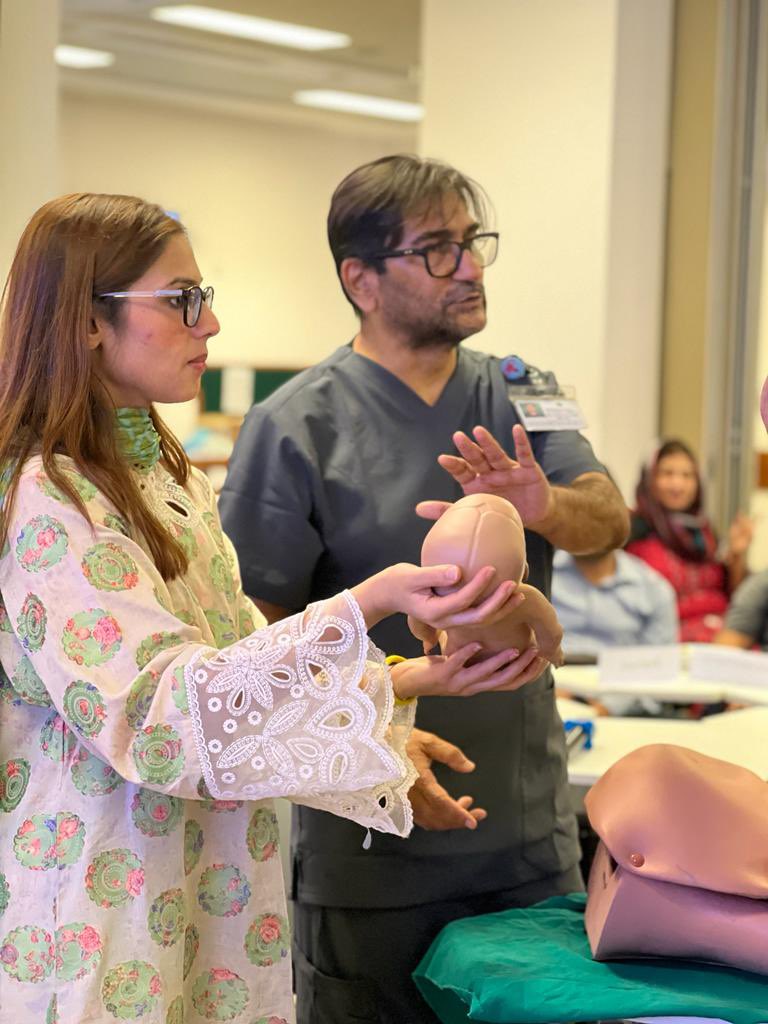 malihafazalakuh's tweet photo. Dr @nadeemzuberiNZ &amp; Dr. Duriya Rehmani of ObGyn dept led a Maternal Health in Natural Disaster Course from the Dean’s forum for interior Sindh participants. 
Excellent feedback was received from all participants. A commendable initiative, we plan to continue in the future! https://t.co/2L7NLhjO26