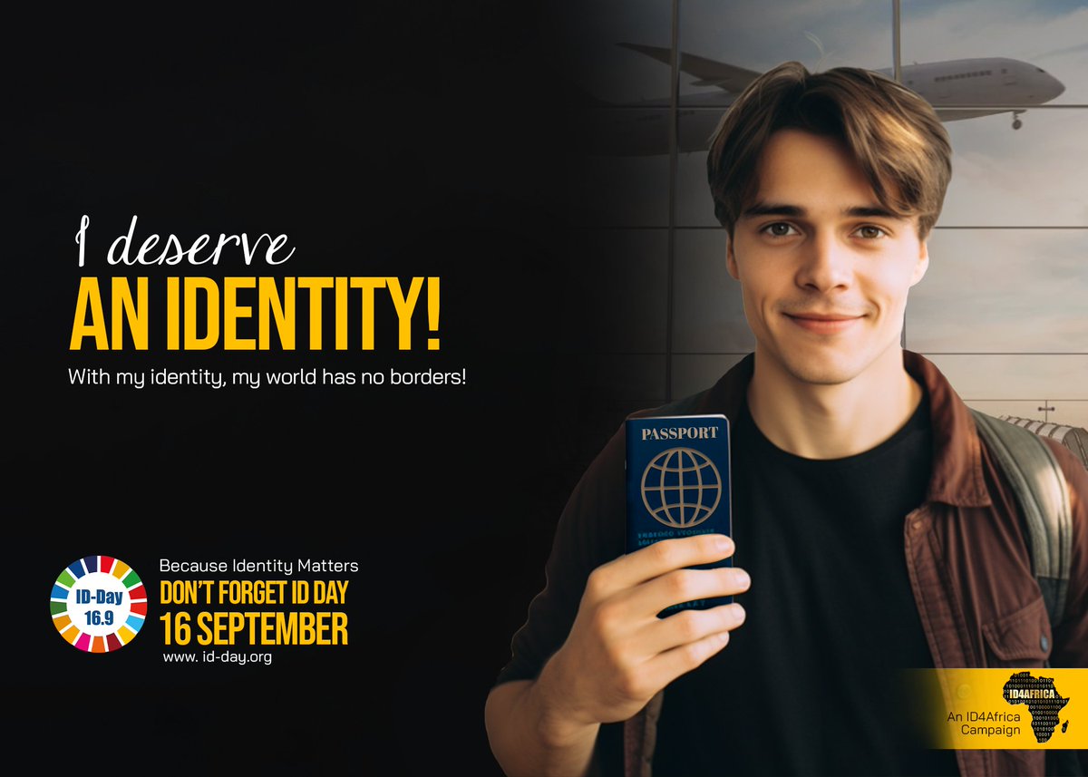 Identity enables access to travel.
Read Joseph's story of travel while stateless: id-day.org/activity-board

Because Identity Matters...  Don't forget ID Day, 16 September  

Support the #Identityday initiative: id-day.org
Share your #idday story.