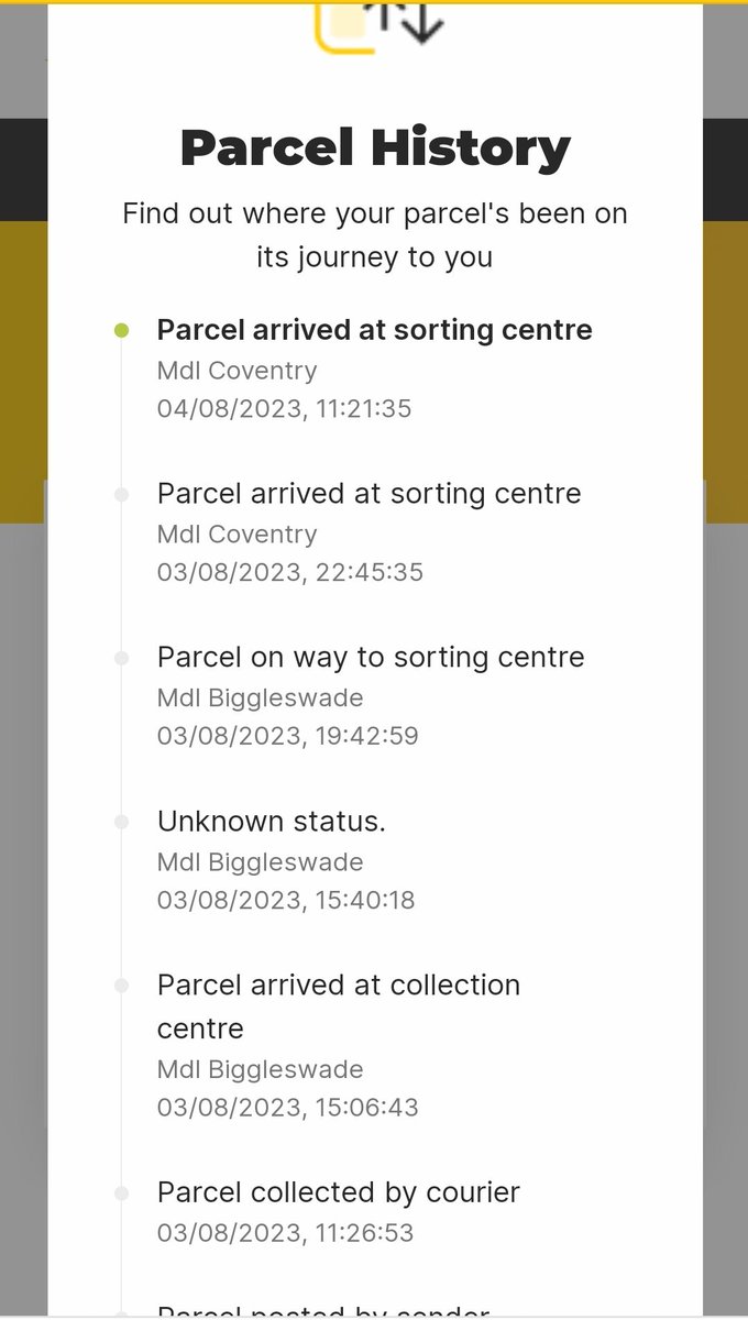 DanankayteReal's tweet photo. @InPostUK Hi, what's going on at Mdl Coventry? My parcel has been there for 4 days now, and not moving or going to delivery centre https://t.co/Um4obwJXNx