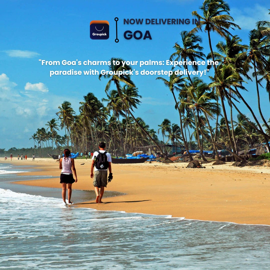 Groupickapp's tweet photo. From Goa's charms to your palms: Experience the paradise with Groupick's doorstep delivery!"
.
.
.
Goa beaches
.
.
.
#onlineshoppingindia #twitter #shoppingmode #shoppings #shoppingtime #Fashionista #style #freedeliverynationwide #freedelivery #goa #goabeaches https://t.co/AJt3lyDQXT