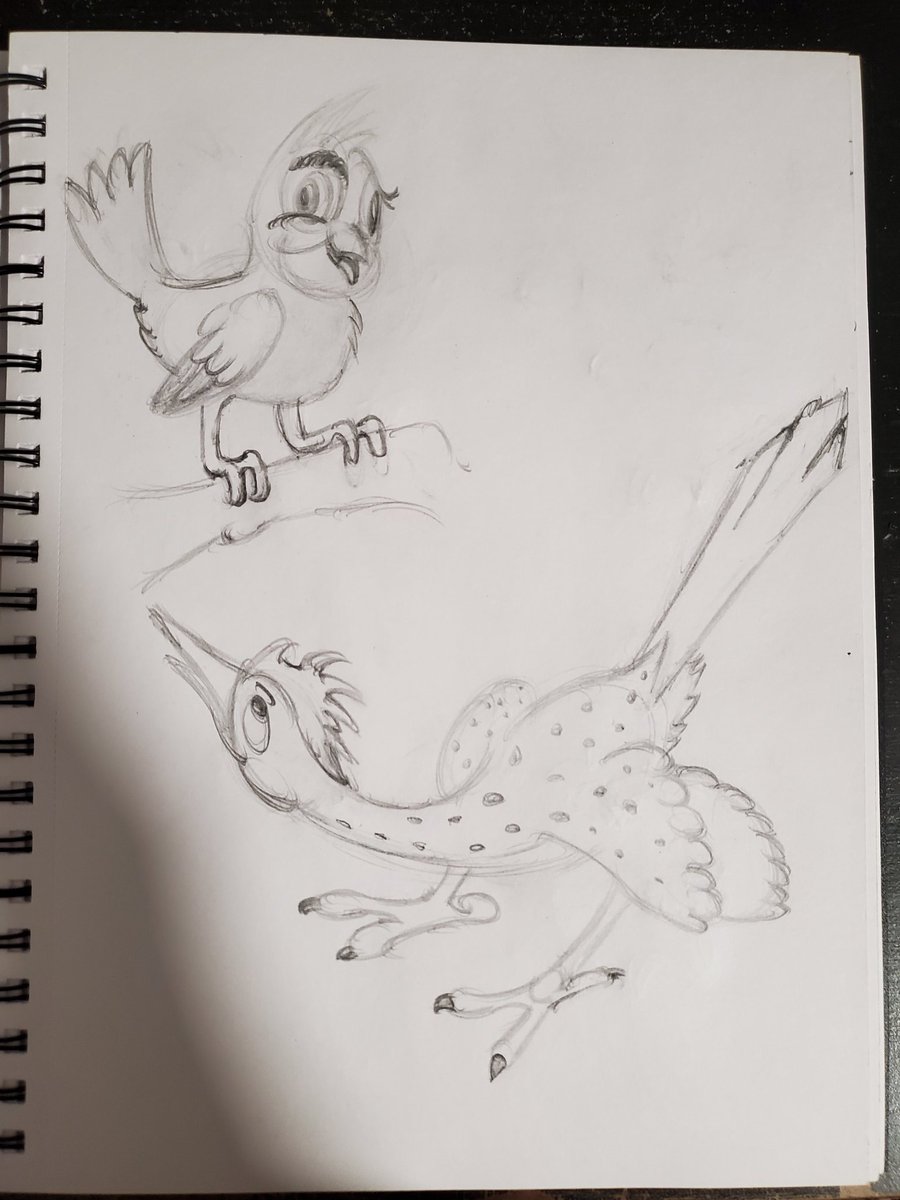 CreativeRazor's tweet image. #CR4FTPOW3RSketchbook 
#Birds #PrestonBlair