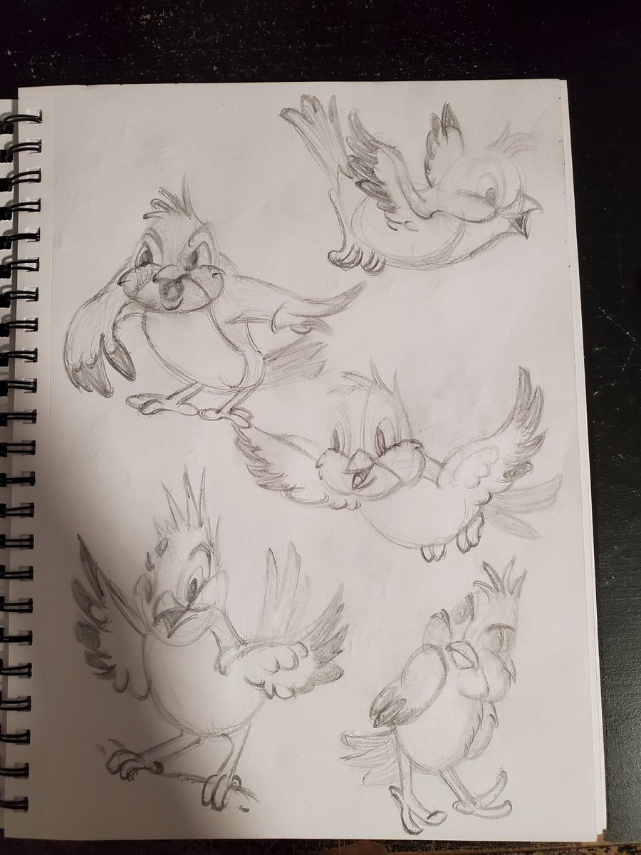 CreativeRazor's tweet image. #CR4FTPOW3RSketchbook 
#Birds #PrestonBlair