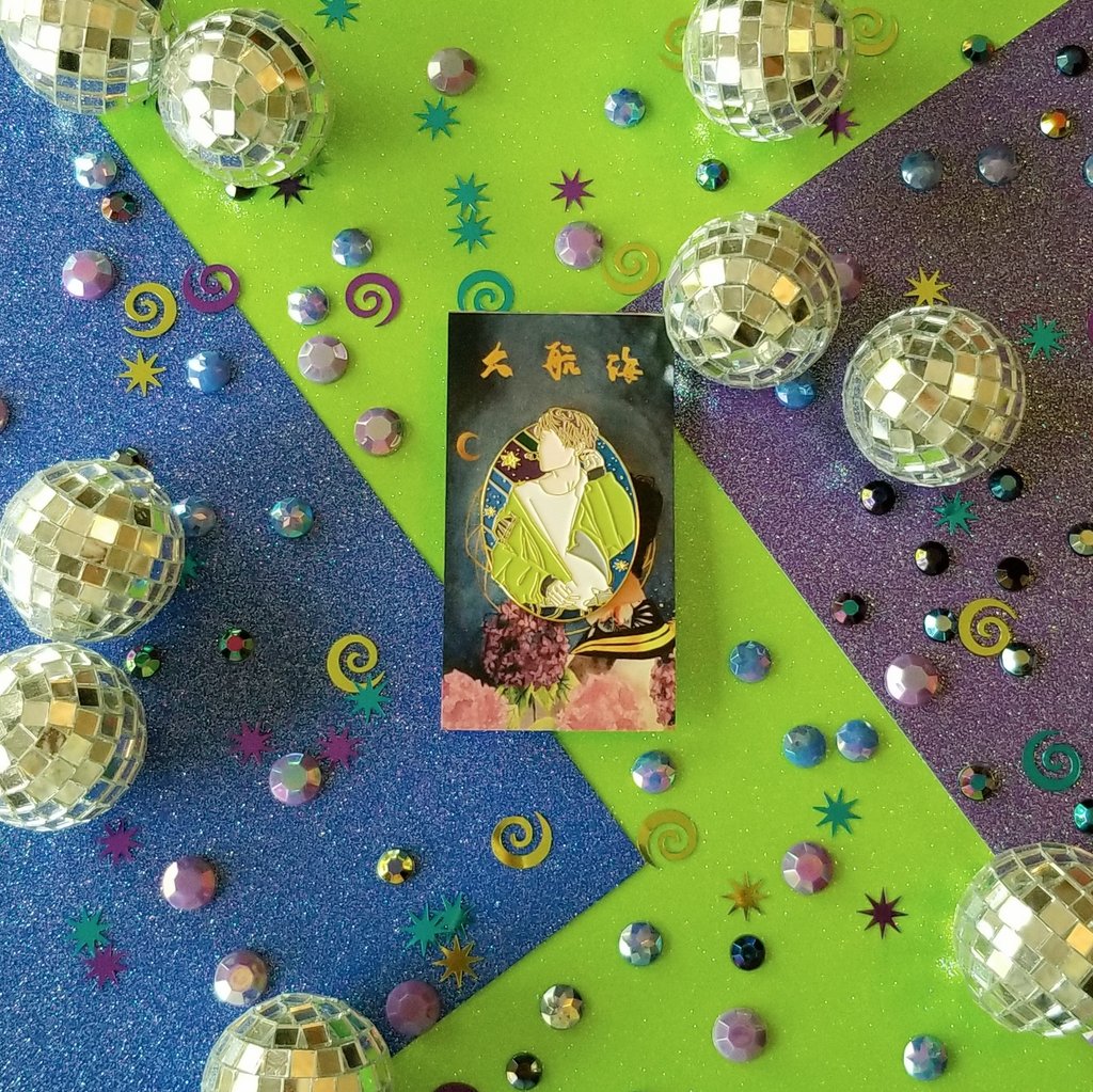 CollectEXOPins's tweet photo. In honor of another amazing stage of Lay's tour, I wanted to share my pics of this pin based around one of his earliest concert looks.

I don't know the pin maker's name; if anyone does, please, share?~ https://t.co/wUk9qaCvsu