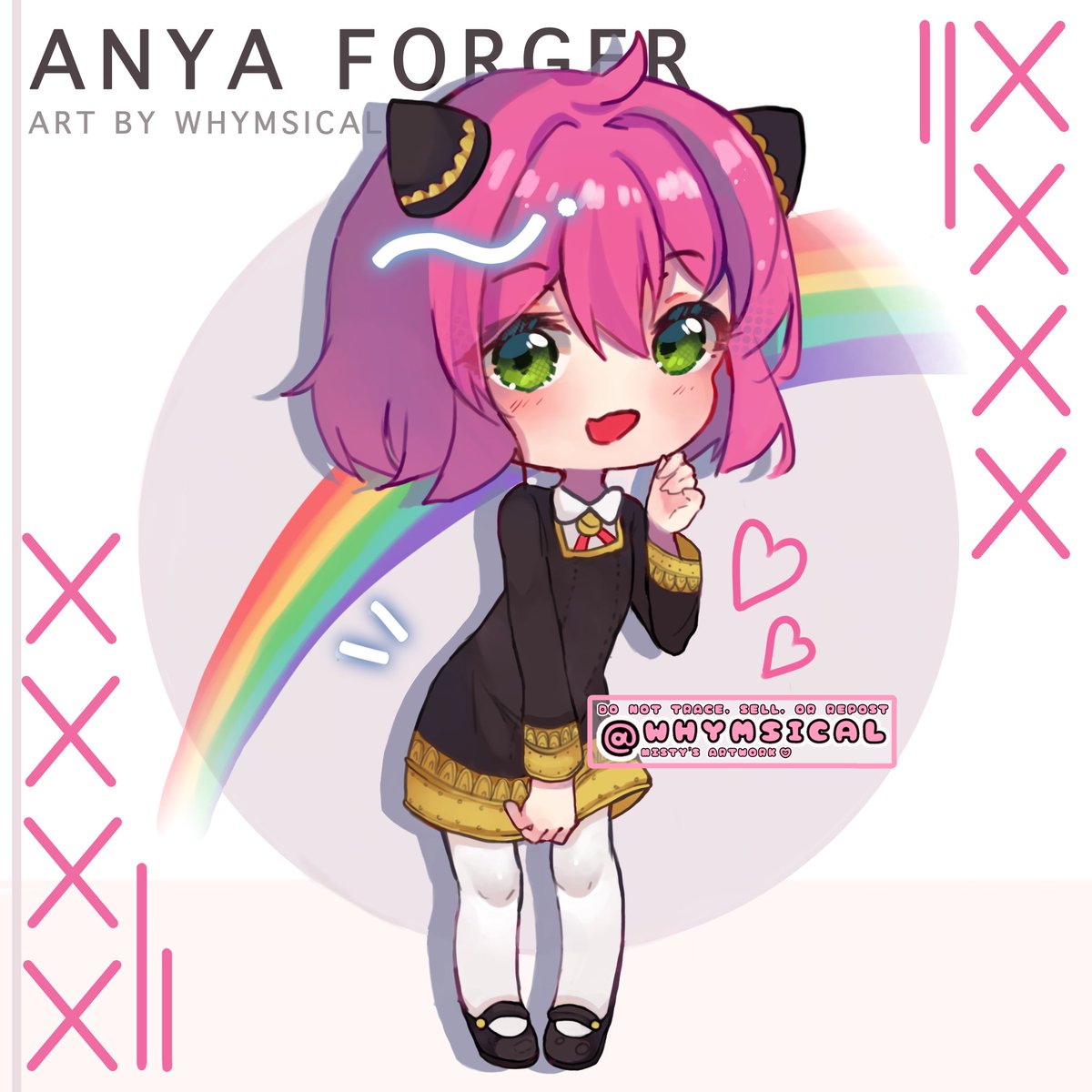 kitvey_'s tweet photo. Anya in my style!! <33 https://t.co/UcWL5icXo0