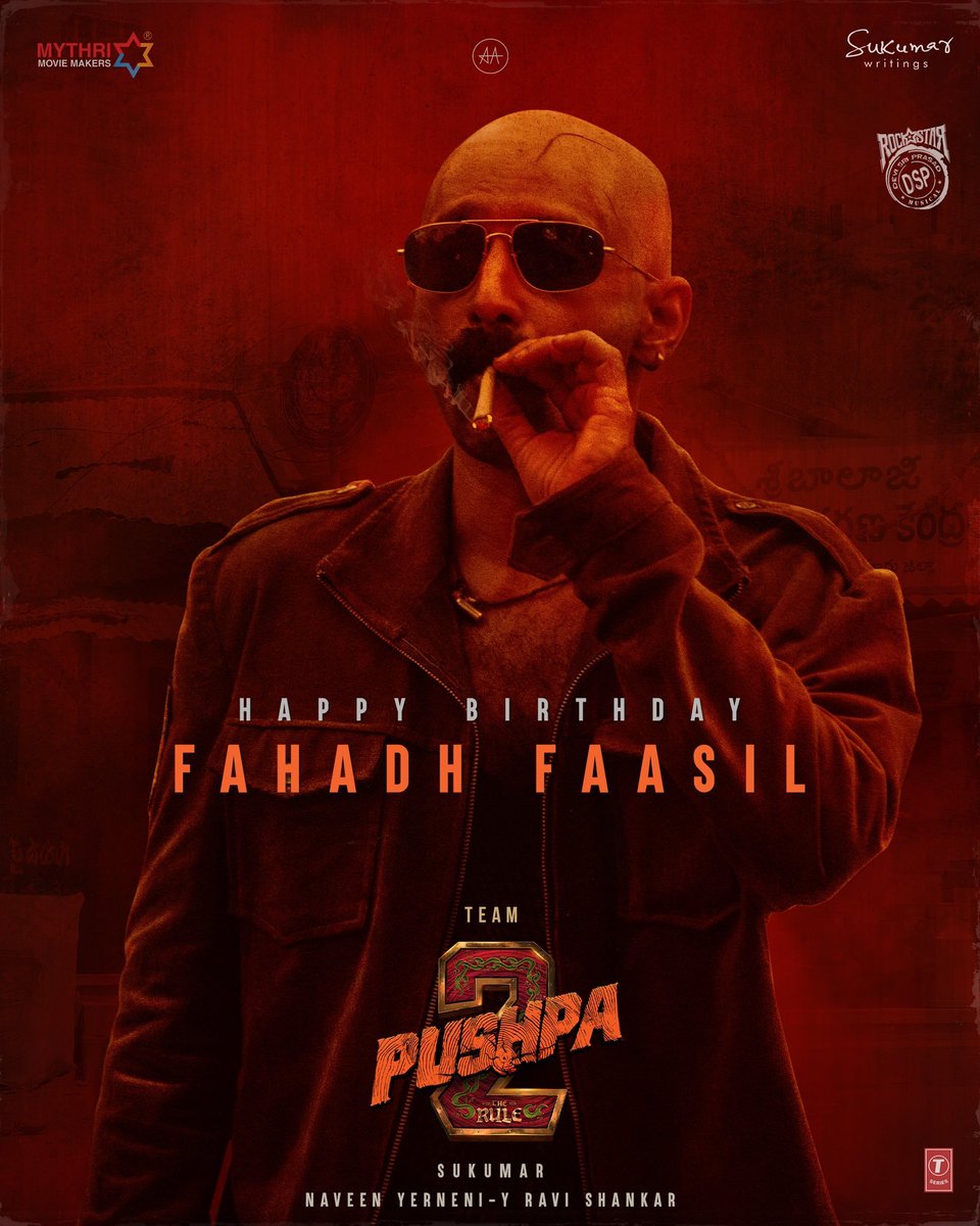 #FahadFazil : #Pushpa2TheRule 📸