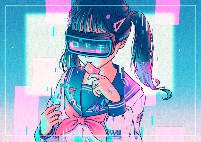 #これを見た人はセーラー服の画像を貼れ  Goggles girl