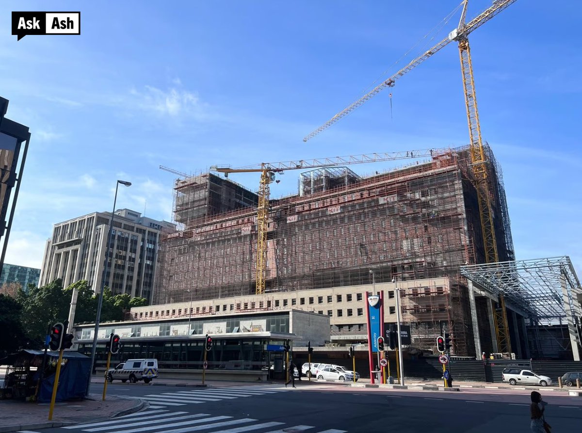 Askash's tweet photo. 🚧UNDER CONSTRUCTION: The Cape Station development worth R1.5 billion will provide 3085 beds for students

Quick facts about the development:

🚂 Completion date: Jan 2024
🚂 Developer: Eris Property Group (Pty) Ltd
🚂 Design by: Boogertman + Partners Architects
🚂 Amenities: cinema, gym, study quarters, courts for sport, Fives Football
🚂 Retail space: 6700m2 anchored by a 1600m2 Spar & Tops and a 600m2 Clicks
🚂 Location: Cape Town Station, situated on the corners of Strand, Adderley and Old Marine Drive, #CapeTown 

Eris secured this site with a long-term lease from Passenger Rail Agency of #SouthAfrica. Cape Town is currently experiencing a shortage of 60 000 beds for #students. With the majority of our country being the youth paired with the government’s plans to increase university enrolment numbers, the demand for student housing will continue to rise over the next few years. The city is encouraging private developers to get on board and start increasing the supply of student housing close to campuses.

This student housing block, public square and retail section forms part of the first phase for this development. I think that this development is a wonderful addition to Cape Town. All parties involved are hands-on and professional. I cannot wait to see the final product. The latest picture of the construction site is below. Renders of the final look are in the comments. 

What do you think of this development?
