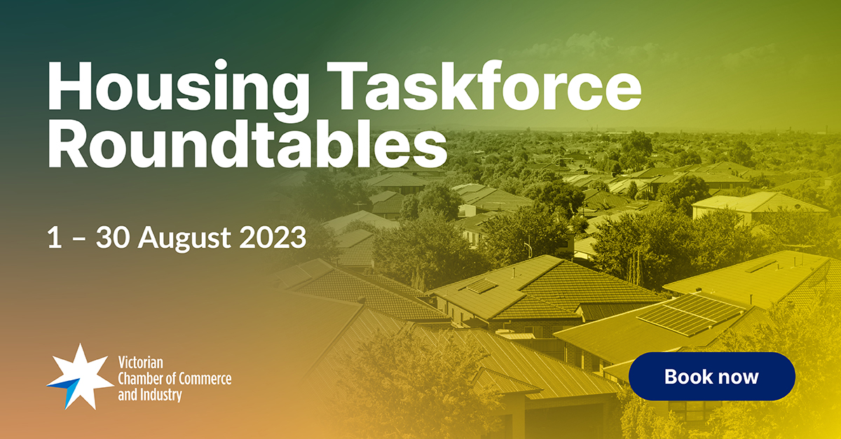 Join us for our series of Roundtables that we're hosting in August to inform our Housing Taskforce Report.⁣ ⁣ Your insights will assist us in developing business-led recommendations that grow Victoria’s economy and productivity. Register now: victorianchamber.com.au/search/search:…