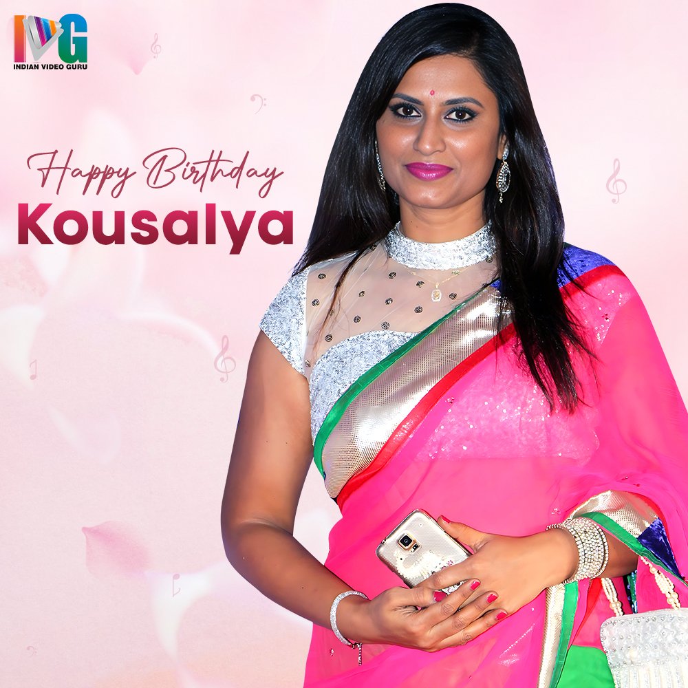 Join us in Wishing the Talented Singer with beautiful voice @SingerKousalya Garu a very Happy Birthday🎂🎉 🎉

May you have a wonderful musical year ahead 🎵 🎶

#HappyBirthdayKousalya #HBDKousalya #IndianVideoGuru