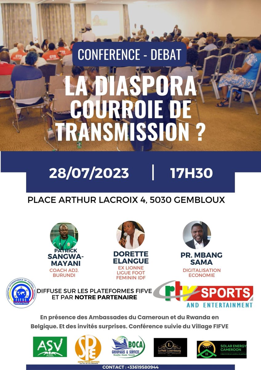 ccic_chambre's tweet photo. La CCIC a participé à la conférence débat organisée à l'occasion du weekend FIFVE  2023 le 28 juillet à 17 heures, sous le thème "La diaspora, courroie de transmission". Vous pourrez suivre son intervention en cliquant sur le lien suivant: https://t.co/FMo5OlttmB https://t.co/vkbq8FeT9S