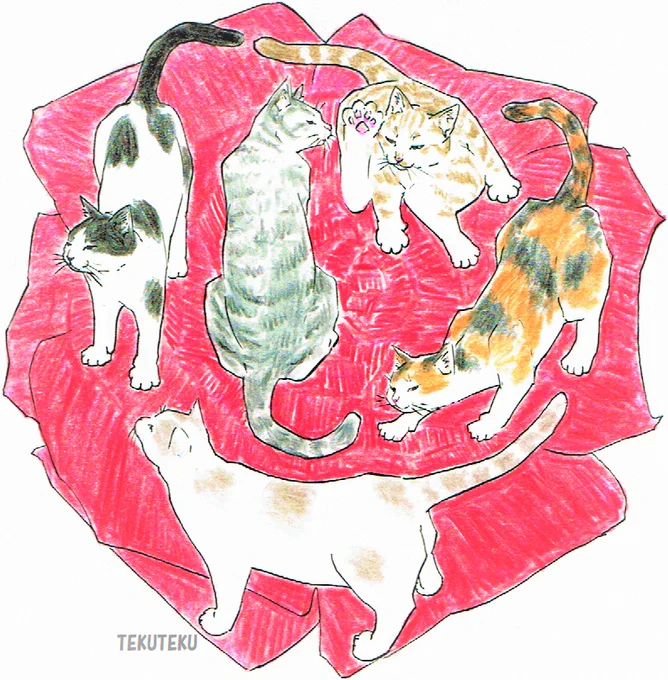 #世界猫の日 #WorldCatDay   #猫好き #illustration #オリジナルイラスト 