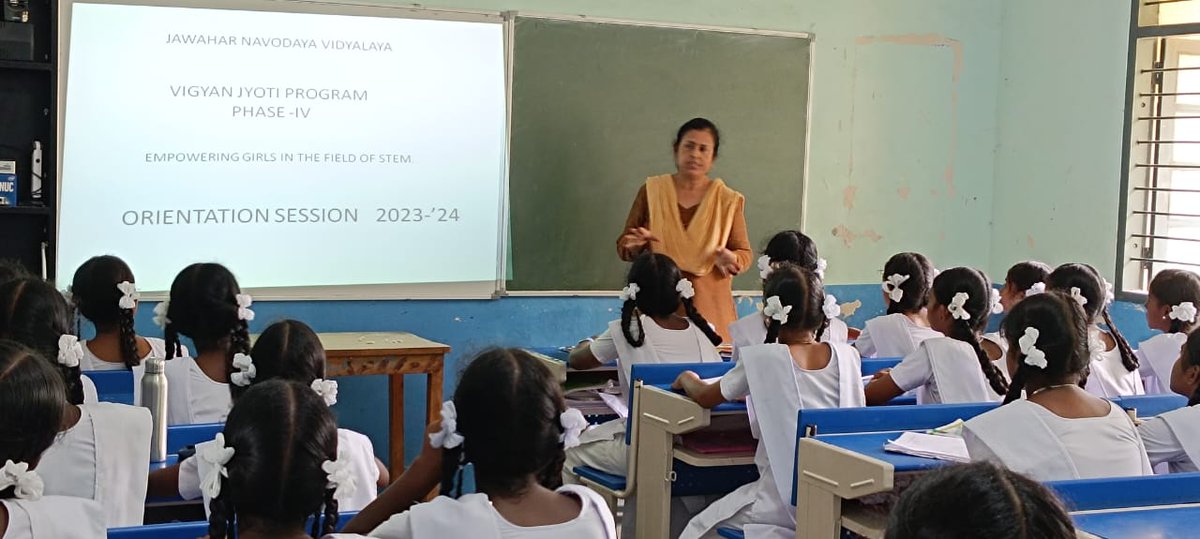 Orientation Programme with students of Class X & XII under Vigyanjyoti Programme Phase IV in JNV Karaikal