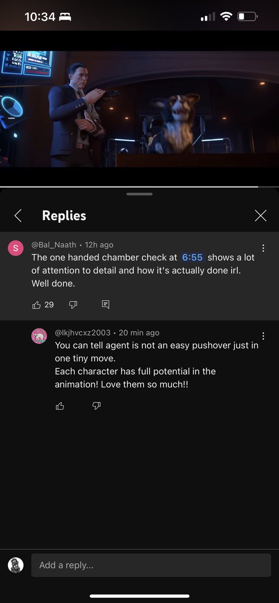 YT comment section is a scary place, but I couldn’t help myself reading them. This comment made it worth the effort. I remember acting this out during our animation daily over zoom with my BB gun. We put these little touches in because we cared. And some one noticed! #Overwatch2