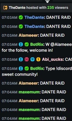 thespicydante's tweet photo. Tonight's host of 235 went to: @CacheIsTrash! Keep your eyes on the Twitter, next time it might be you 🫵 https://t.co/7RdHAEqk70