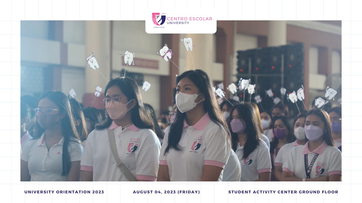 ceusc_mnl's tweet photo. CLUSTER 1
School of Dentistry
School of Science and Technology https://t.co/1GAcDBlrIY