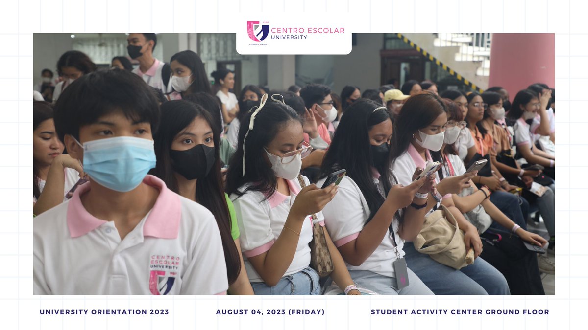ceusc_mnl's tweet photo. CLUSTER 2
School of Medical Technology
School of Nursing
School of Optometry https://t.co/taCNrINS7U