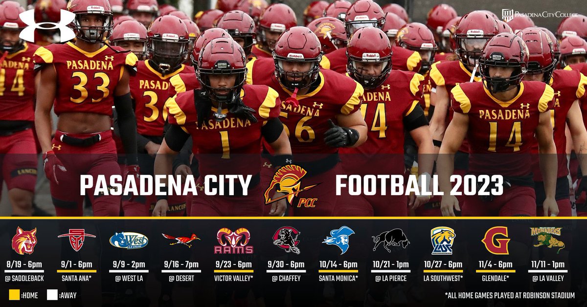 Pasadena City College Football (@pcclancerfb) on Twitter photo 