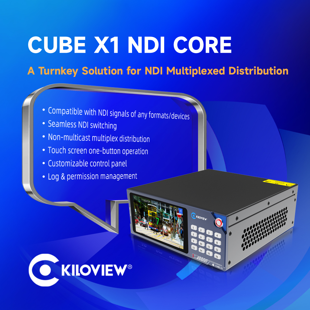 kiloview's tweet image. Kiloview CUBE X1, the hardware version of Kiloview NDI CORE, lets you manage all your NDI sources without a complex cabling process. 

Find out more on CUBE X1 NDI CORE: kiloview.com/en/kiloview-nd…

#Kiloview #ndi #streaming #livestream #livestreaming #videostreaming #videogear