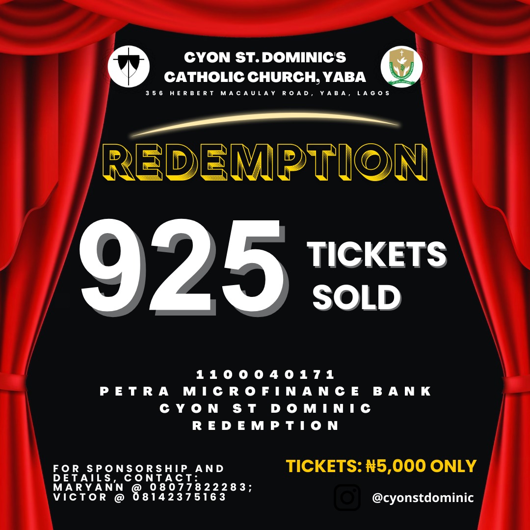 CYONStDominic's tweet photo. What shall I say unto the Lord, all I have to say is thank you Lord!
75 tickets to go! #RedemptionForBright
Help us to #MakeADifference
Buy at least a ticket at N5,000 to support.
Kindly make payments to :
1100040171
CYON ST DOMINIC
Petra Microfinance Bank https://t.co/UgYZkRMVOK