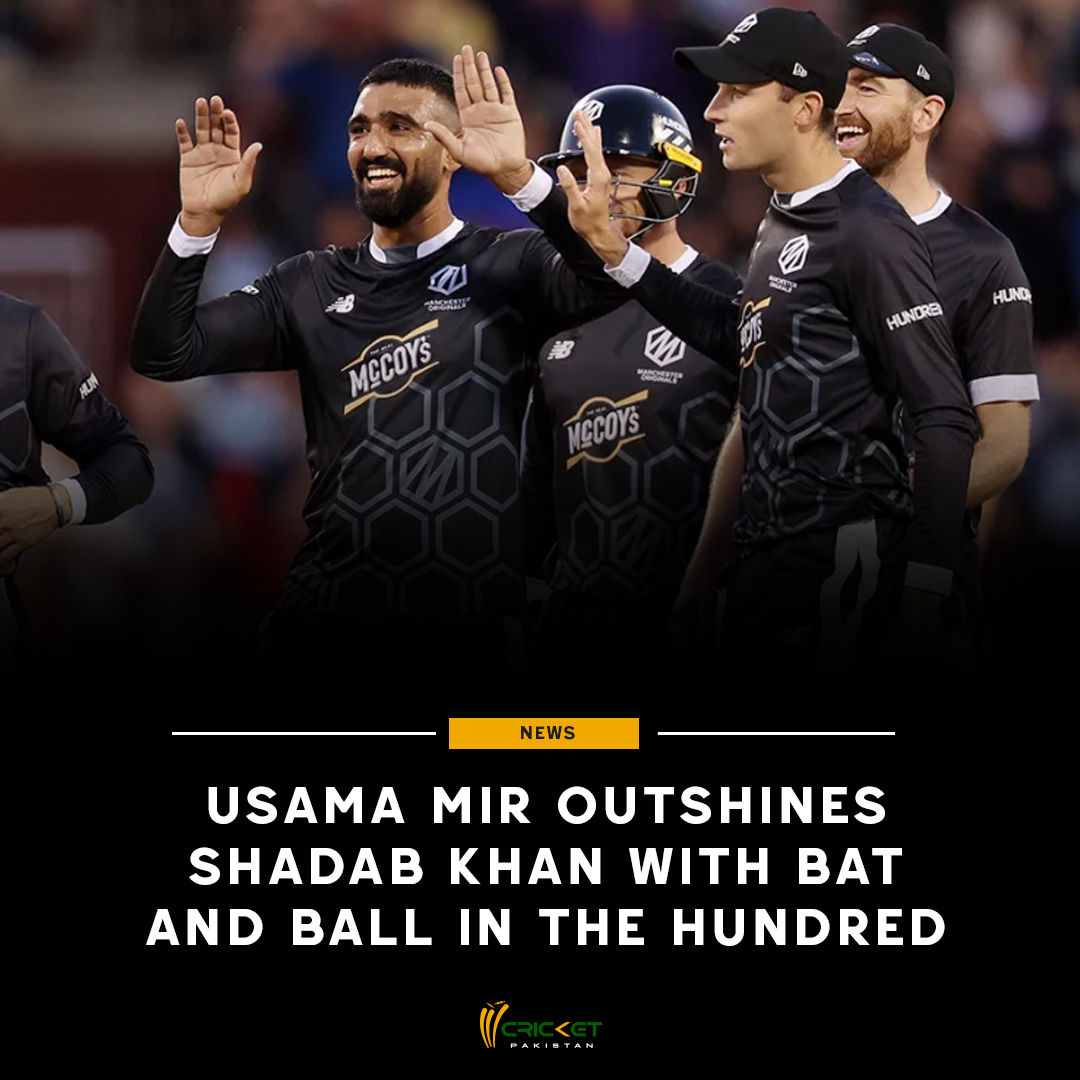 cricketpakcompk's tweet photo. Usama Mir batting at the number eight position proved to be a turning point, propelling the team to a commanding total in the first innings

Read More: https://t.co/dybXNVAcEf

#PakistanCricket #TheHundred2023 https://t.co/6z3h90k074