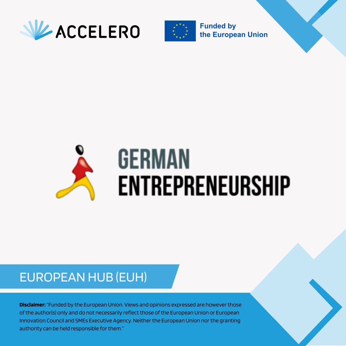 ACCELERO Project (@accelero_eu) on Twitter photo 🌐 Excited to welcome <a href="/GEntrepreneur_/">German Entrepreneurship</a> to ACCELERO as our EUH! A perfect partner for strengthening #EUInnovationEcosystems. Looking forward to fostering #startups & supporting #SMEs under #HorizonEU. 🚀💡🌍 🌐 Excited to welcome <a href="/GEntrepreneur_/">German Entrepreneurship</a> to ACCELERO as our EUH! A perfect partner for strengthening #EUInnovationEcosystems. Looking forward to fostering #startups & supporting #SMEs under #HorizonEU. 🚀💡🌍