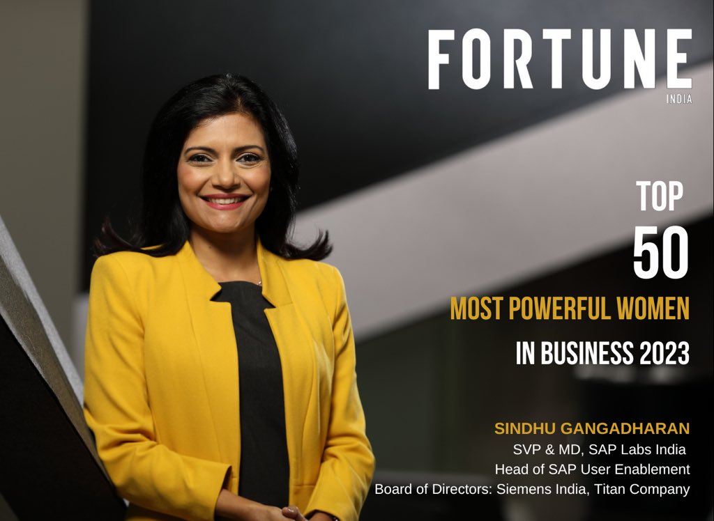 Deeply humbled by this honour, @FortuneIndia.
Thank you @rajeevdubey, @anupjayaram for this recognition🙏
#gratitude #fortunempw #womeninbusiness