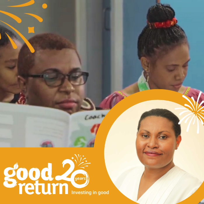 GoodReturnOrg's tweet image. 2 days to go📢

Good Return's 20 year Anniversary Fundraiser is this Thursday!

Join us to hear from Janine in #PNG, who will share her  experiences training coaches in financial capability and introduce you to women driving intergenerational change 🇵🇬

goodreturn.org.au/fundraiser-2023