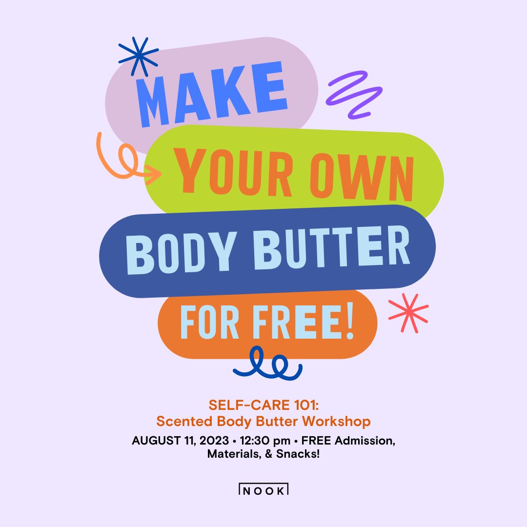 nookph_'s tweet photo. Self-care 101 is here!✨ Our fourth Learning Over Lunch (LOL) with the title “𝙎𝙘𝙚𝙣𝙩𝙚𝙙 𝘽𝙤𝙙𝙮 𝘽𝙪𝙩𝙩𝙚𝙧 𝙒𝙤𝙧𝙠𝙨𝙝𝙤𝙥” is here, where we’ll create own Body Butter for FREE to be facilitated by our guest speaker @francesbathandbody.

(1/2) https://t.co/cb0XH8Ibwv