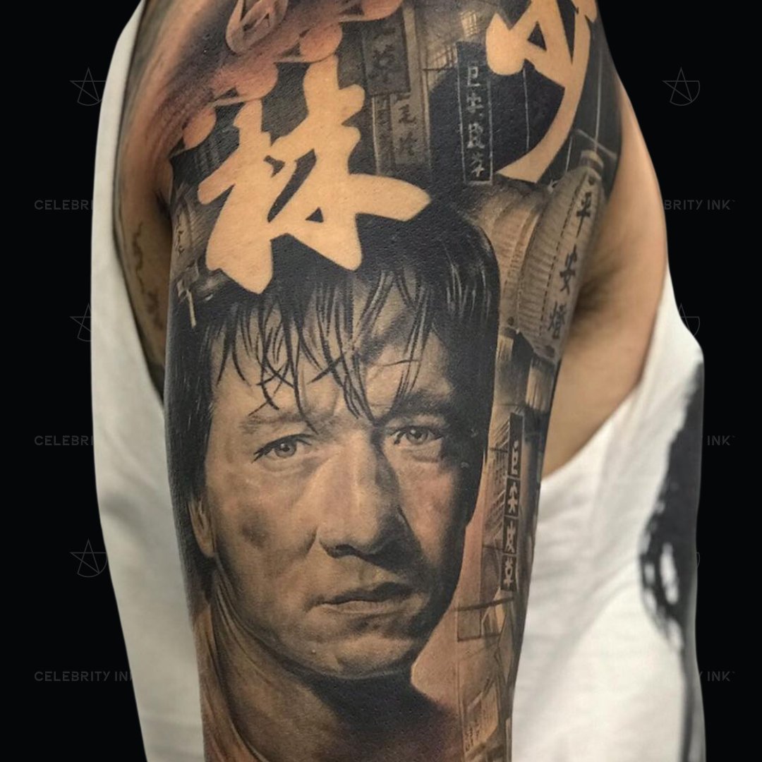 CelebrityInkTM's tweet photo. Calling all Jackie Chan fans! π Let's pay homage to the action legend with this inked tribute that packs a punch. π₯
#CelebrityInk #YourSkinYourStory #TattooLovers #InkAddict #TattooArtists #InkedLife #TattooInspiration #TattooCommunity #InkObsession https://t.co/2Z2005sOl0