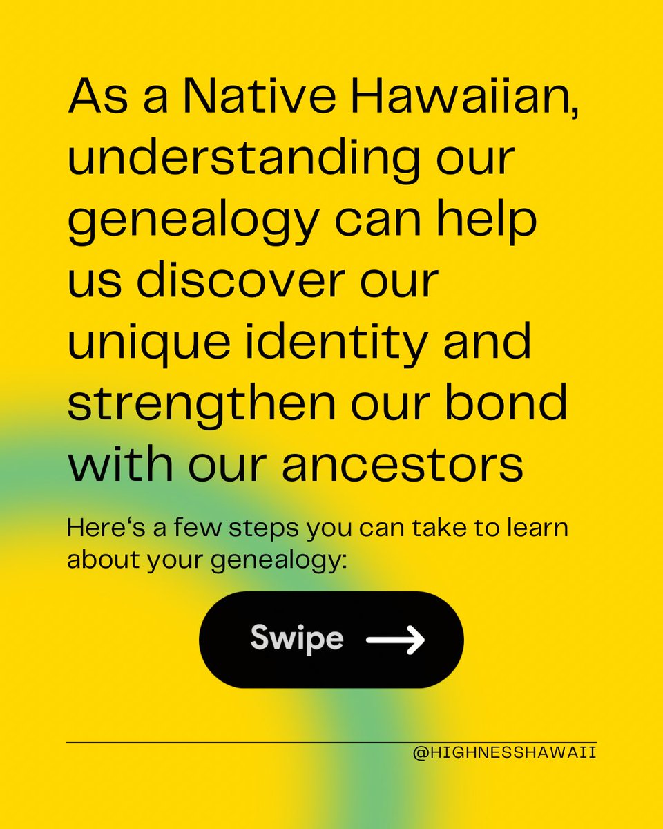 highnesshawaii's tweet photo. Part 1: WHO here has done any of these? I’ve done them all, and it was my first step to discovering who I was and where my family came from 💪🏾 I’m so thankful to still have my great grandmother still alive today to share these stories with me ❤️ https://t.co/wWHwMD3Cgo